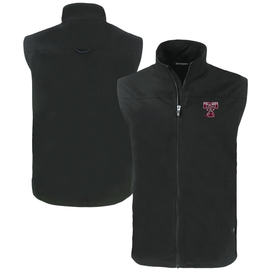 Men's Cutter & Buck  Black Texas A&M Aggies Vault Charter Eco Recycled Full-Zip Vest