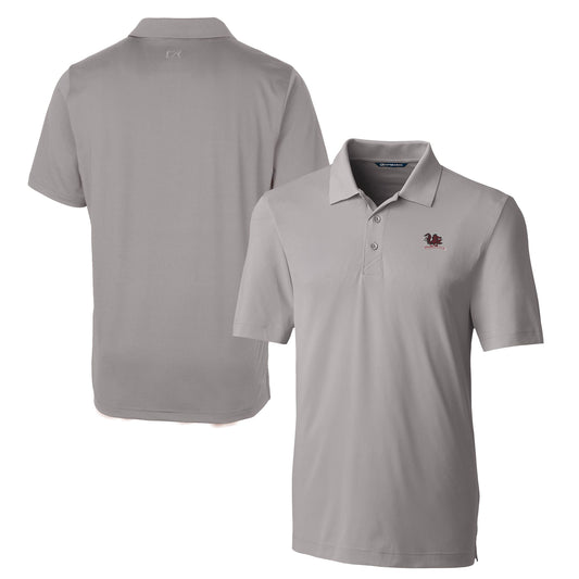 Men's Cutter & Buck  Gray South Carolina Gamecocks Vault Forge Stretch Polo