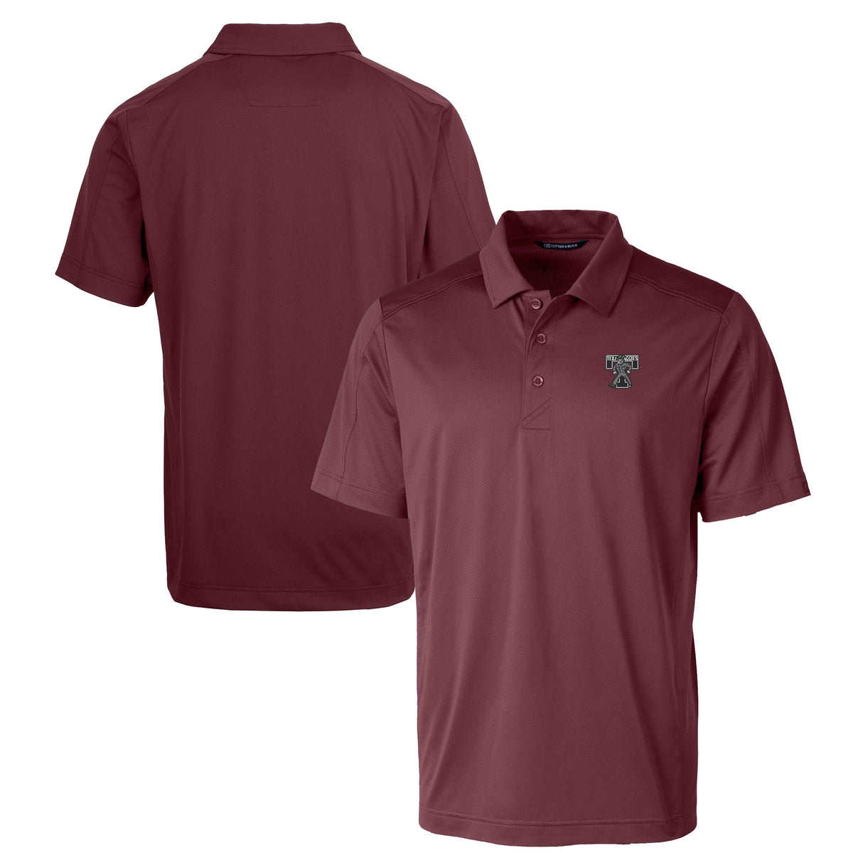 Men's Cutter & Buck  Maroon Texas A&M Aggies Vault Prospect Textured Stretch Polo