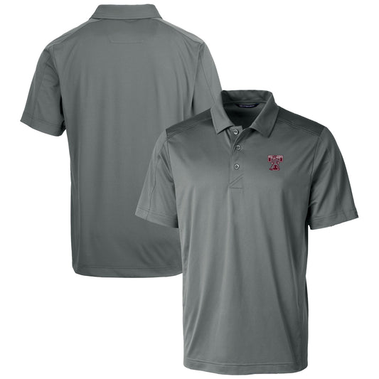 Men's Cutter & Buck  Gray Texas A&M Aggies Vault Prospect Textured Stretch Polo