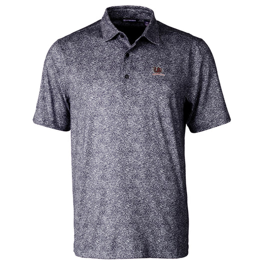 Men's Cutter & Buck  Black South Carolina Gamecocks  Pike Constellation Print Stretch DryTec Polo