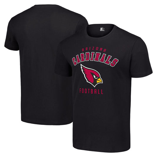 Men's Starter Black Arizona Cardinals Logo T-Shirt