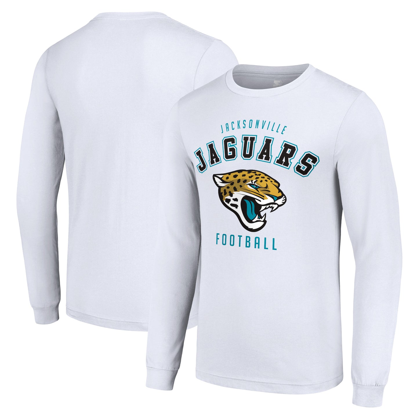 Men's Starter White Jacksonville Jaguars Long Sleeve T-Shirt