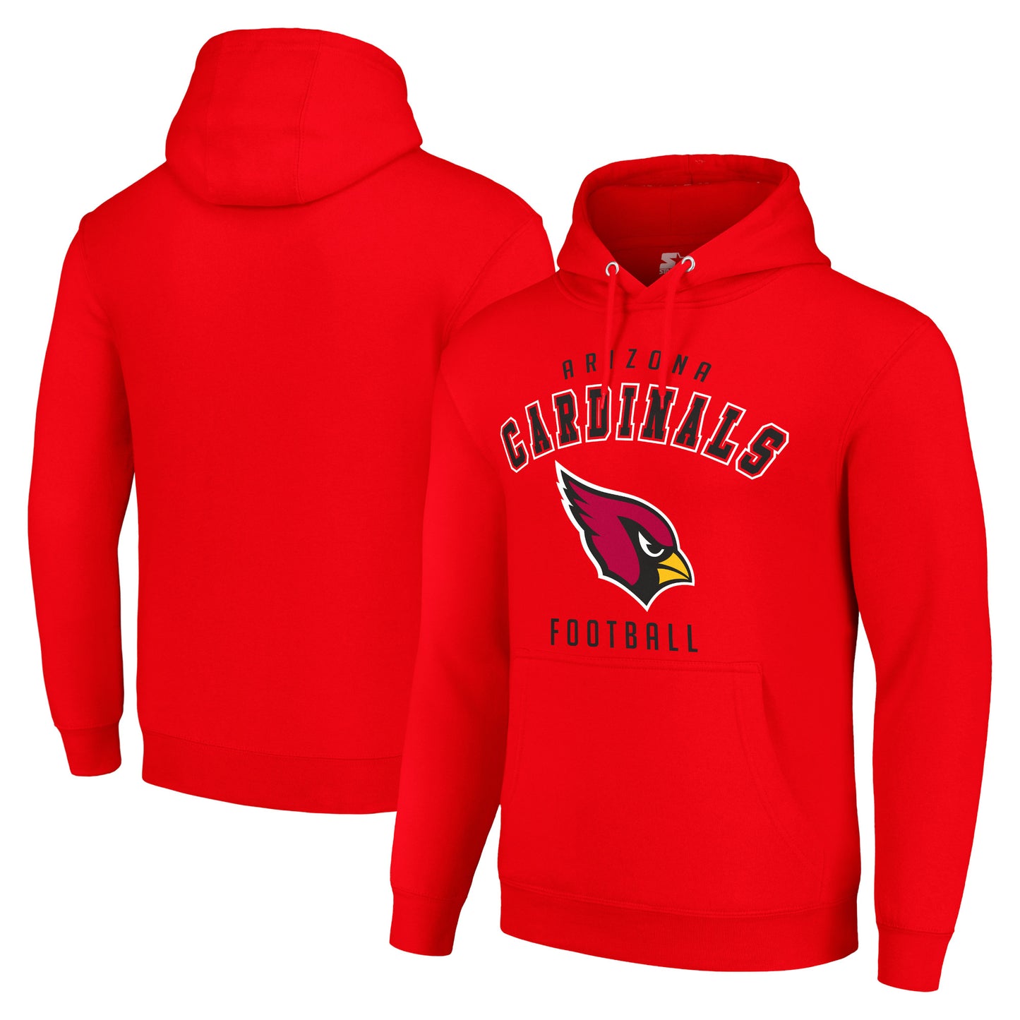 Unisex Starter Cardinal Arizona Cardinals Logo Pullover Hoodie