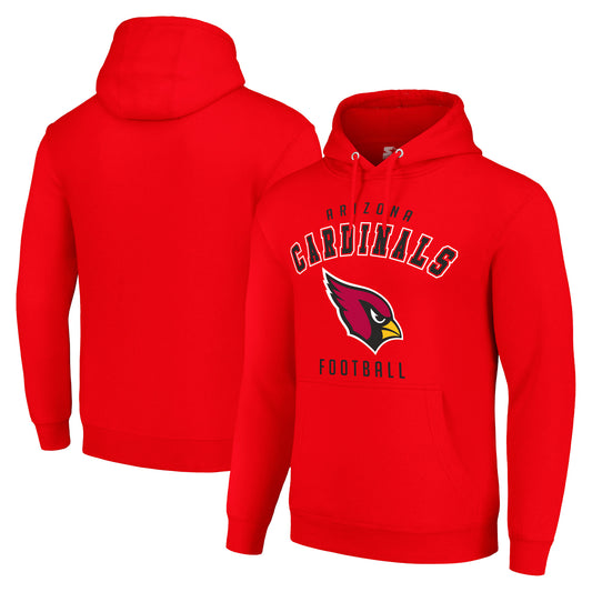 Unisex Starter Cardinal Arizona Cardinals Logo Pullover Hoodie