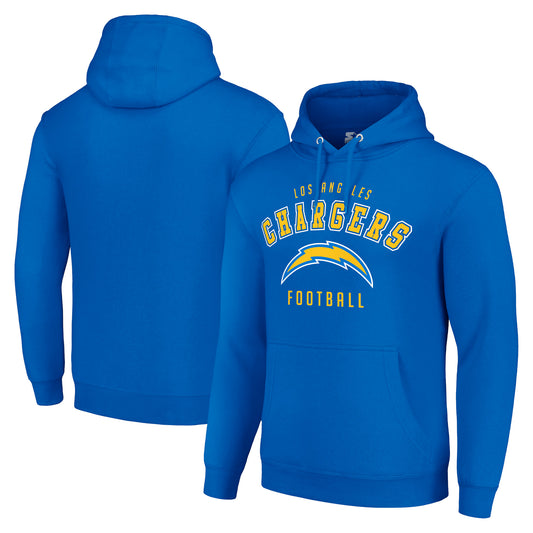 Unisex Starter Royal Los Angeles Chargers Logo Pullover Hoodie