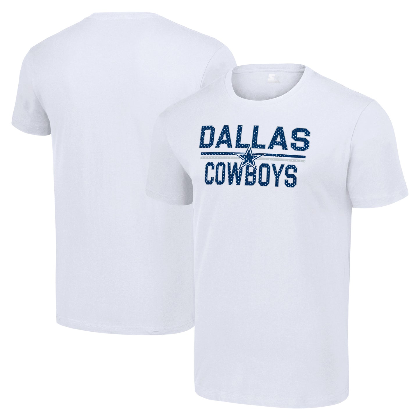 Men's Starter White Dallas Cowboys Team Mesh Print Graphic T-Shirt