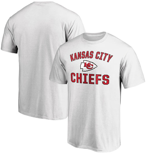 Men's White Kansas City Chiefs Victory Arch T-Shirt