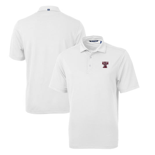 Men's Cutter & Buck White Texas A&M Aggies Big & Tall Virtue Eco Pique Recycled DryTec Polo
