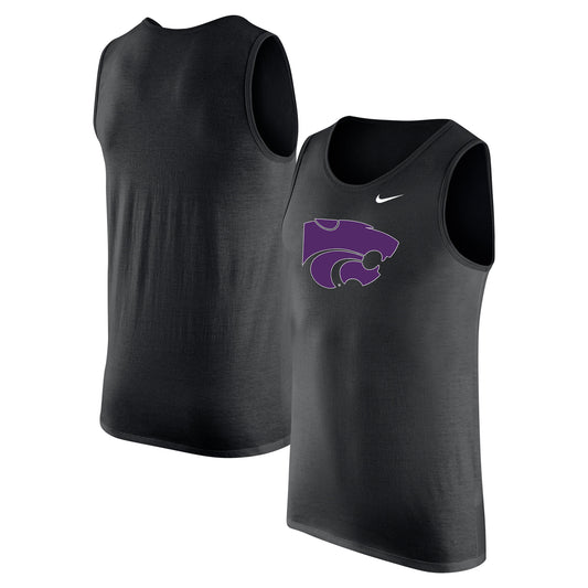 Men's Nike Black Kansas State Wildcats Tank Top