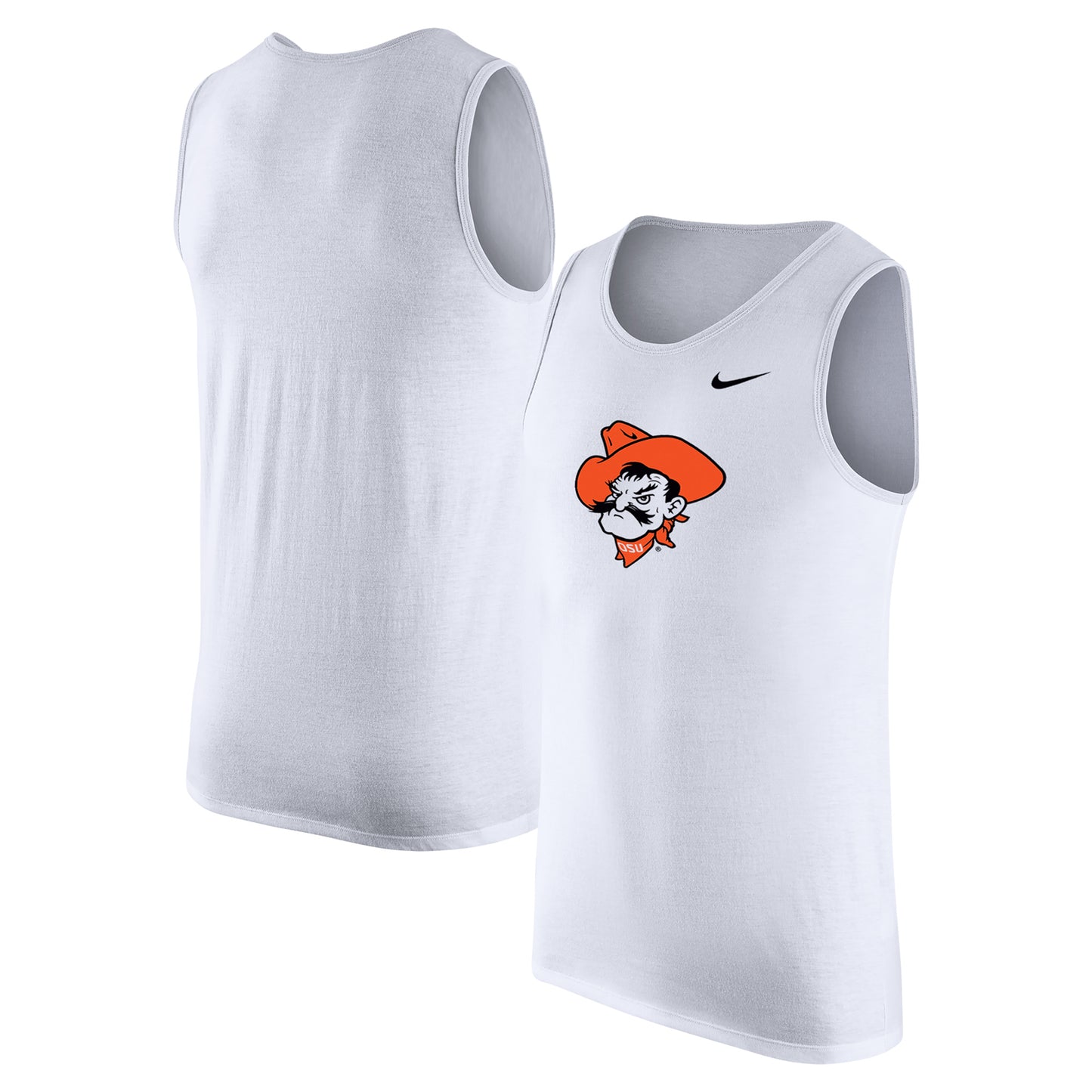 Men's Nike White Oklahoma State Cowboys Tank Top