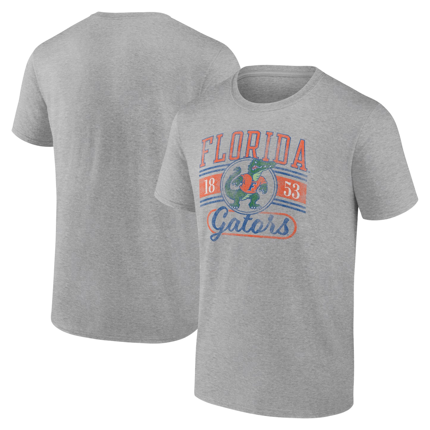 Men's Heather Gray Florida Gators Oversized Icon T-Shirt