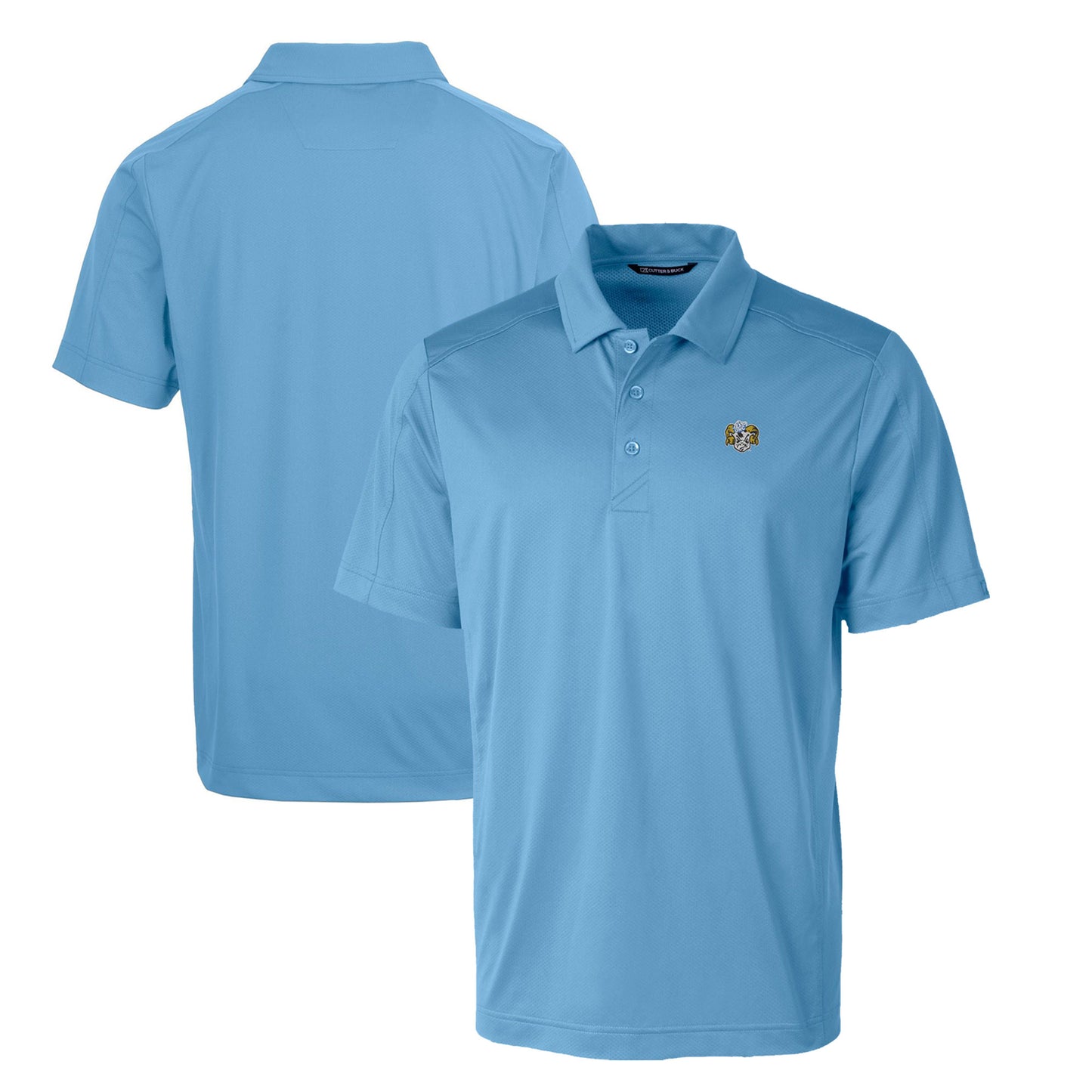 Men's Cutter & Buck Carolina Blue North Carolina Tar Heels Big & Tall Prospect Textured Stretch DryTec Polo