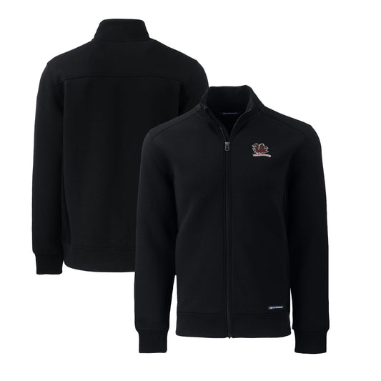 Men's Cutter & Buck Black South Carolina Gamecocks Big & Tall Roam Eco Recycled Full-Zip Jacket