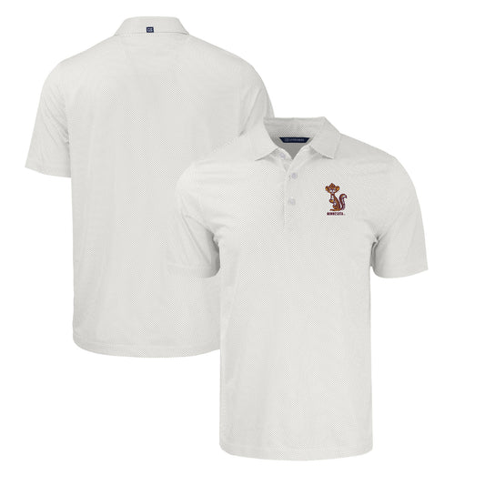 Men's Cutter & Buck White Minnesota Golden Gophers Big & Tall Pike Eco Symmetry Print Stretch Recycled Polo