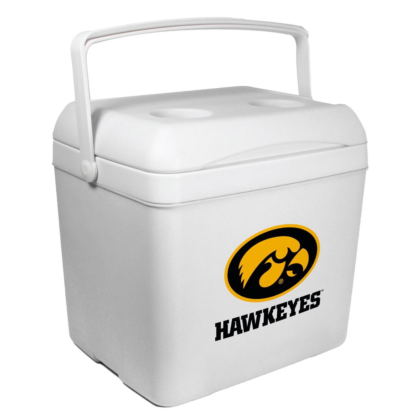 White Iowa Hawkeyes 24-Can Tailgate Cooler