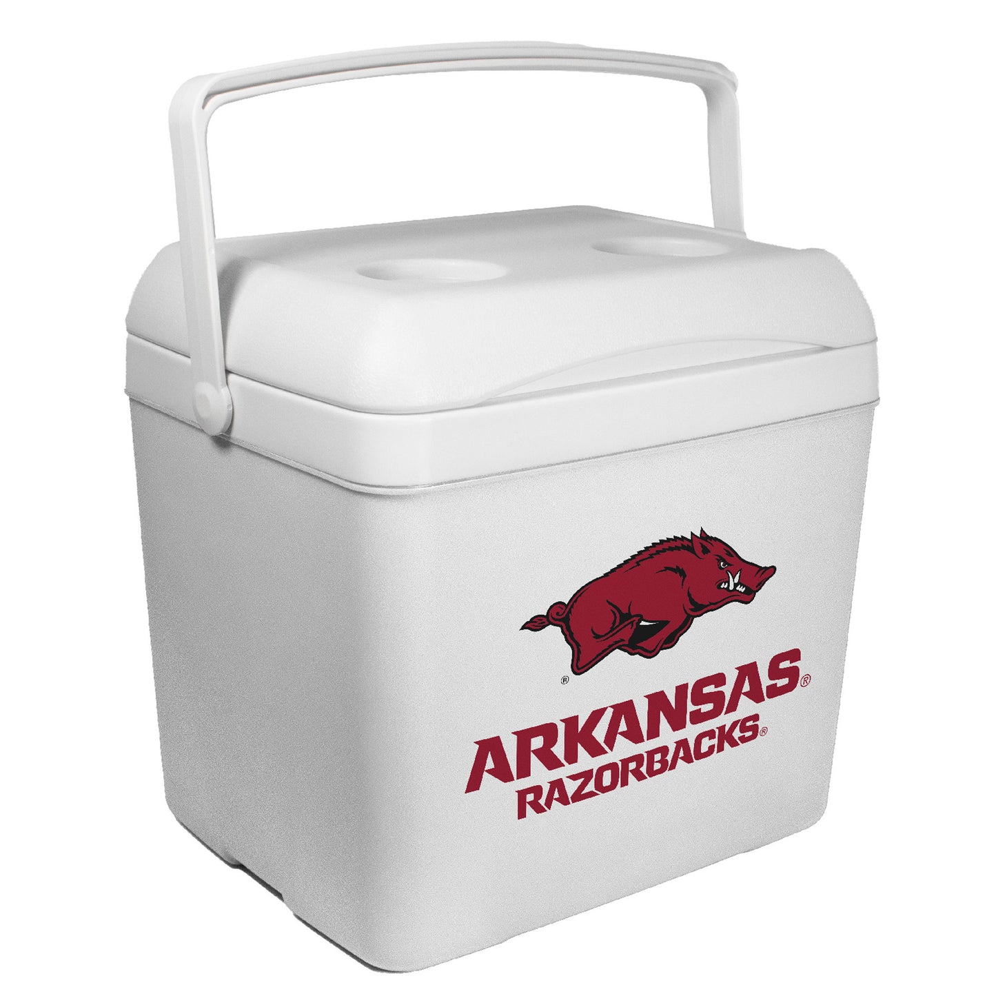 White Arkansas Razorbacks 24-Can Tailgate Cooler