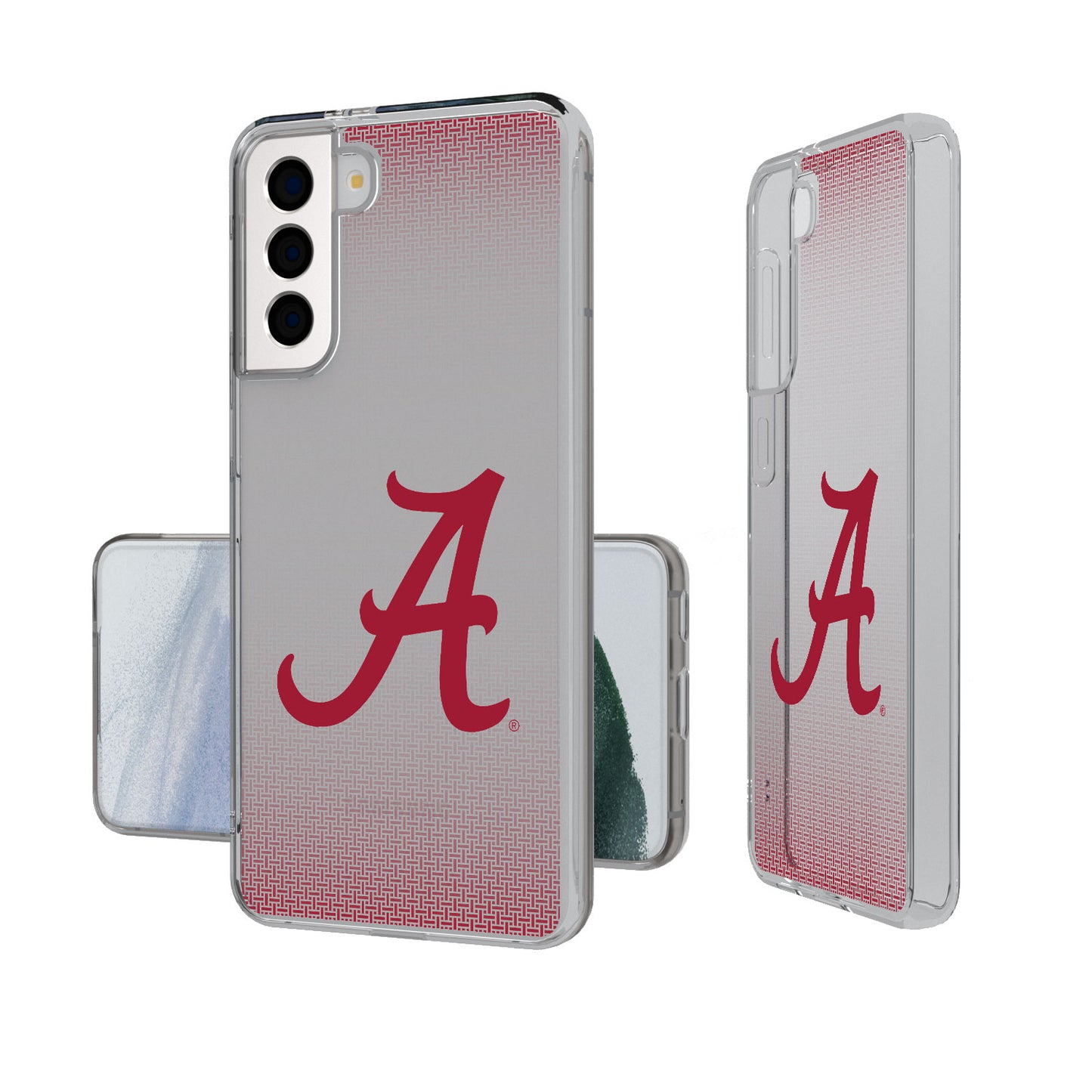 Alabama Crimson Tide Linen Logo Galaxy Clear Case