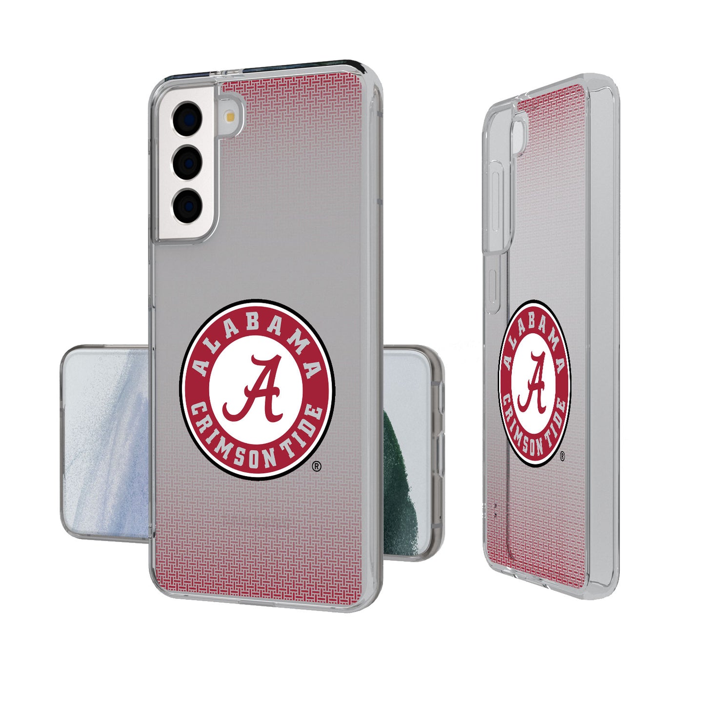 Alabama Crimson Tide Linen Logo Galaxy Clear Case