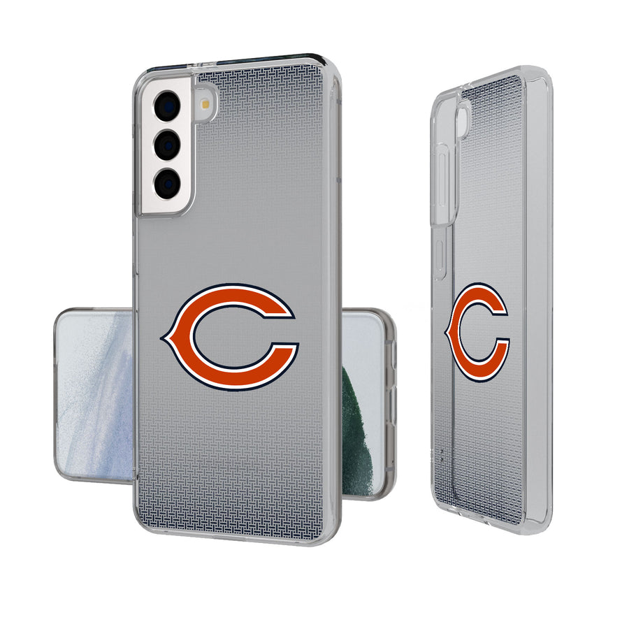 Chicago Bears Linen Logo Galaxy Clear Case