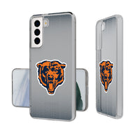 Chicago Bears Linen Logo Galaxy Clear Case