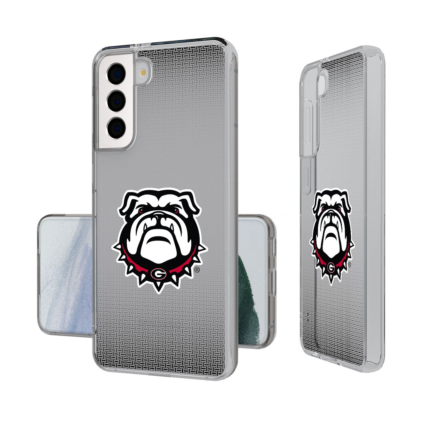 Georgia Bulldogs Linen Logo Galaxy Clear Case