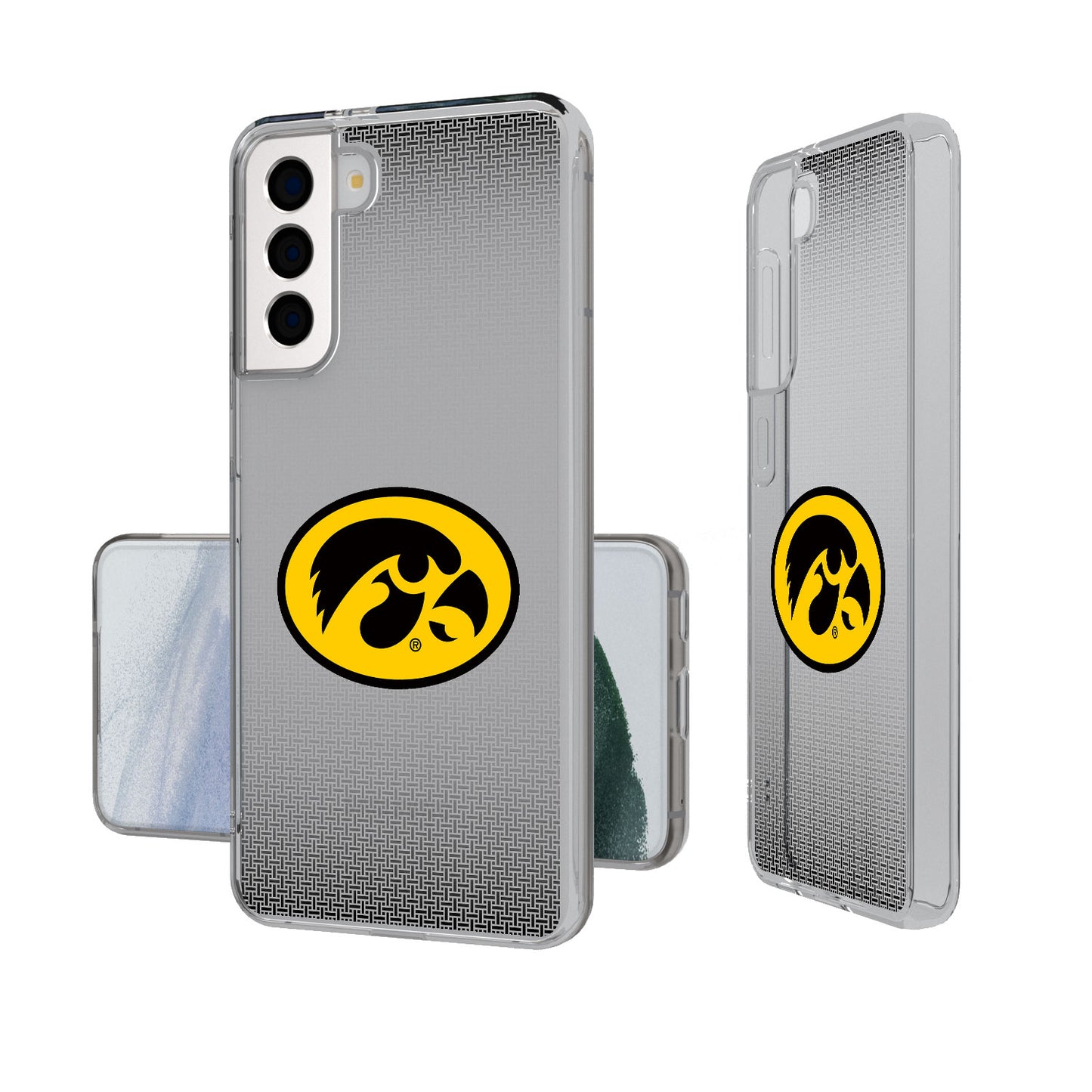 Iowa Hawkeyes Linen Logo Galaxy Clear Case