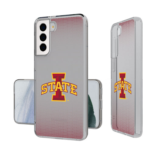 Iowa State Cyclones Linen Logo Galaxy Clear Case