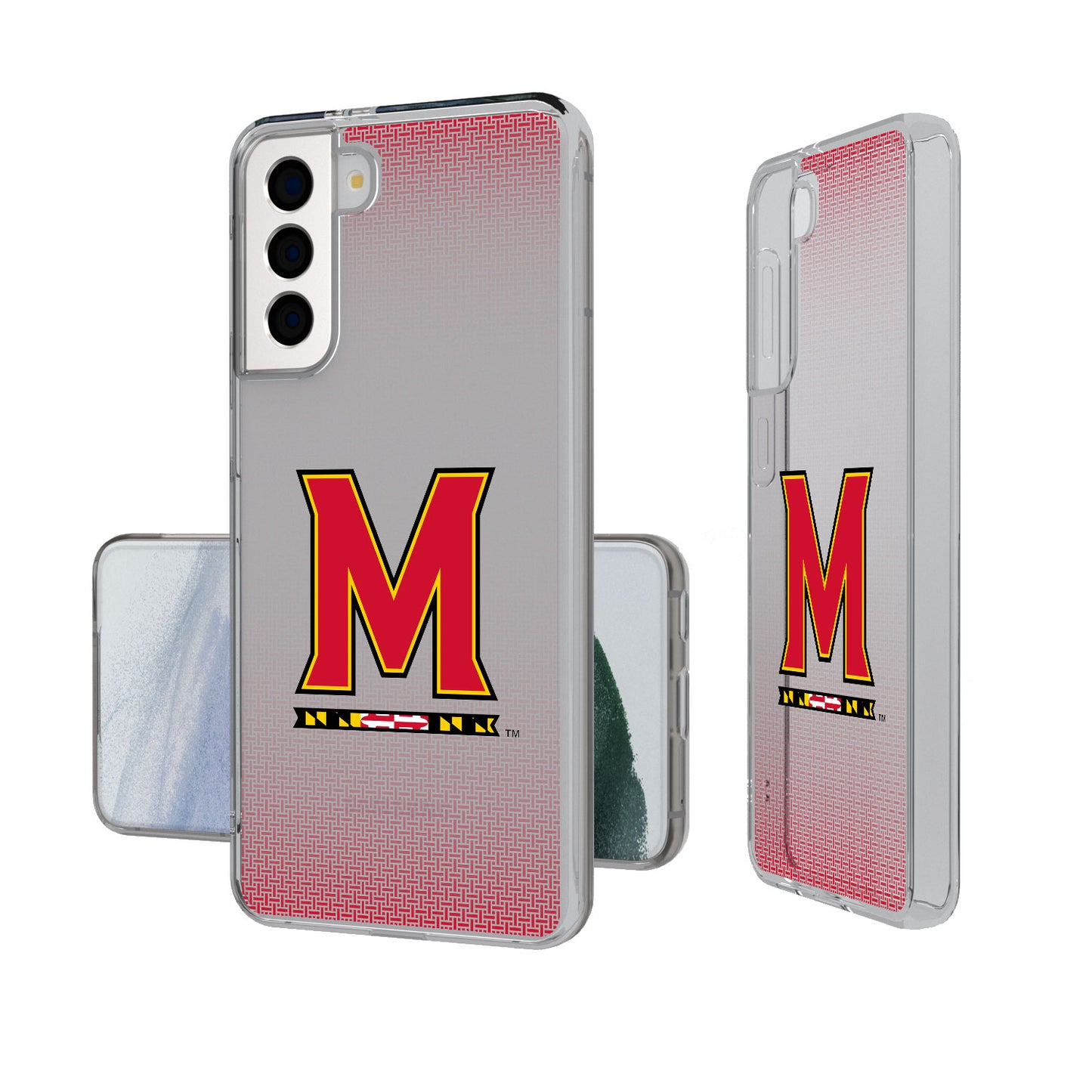 Maryland Terrapins Linen Logo Galaxy Clear Case