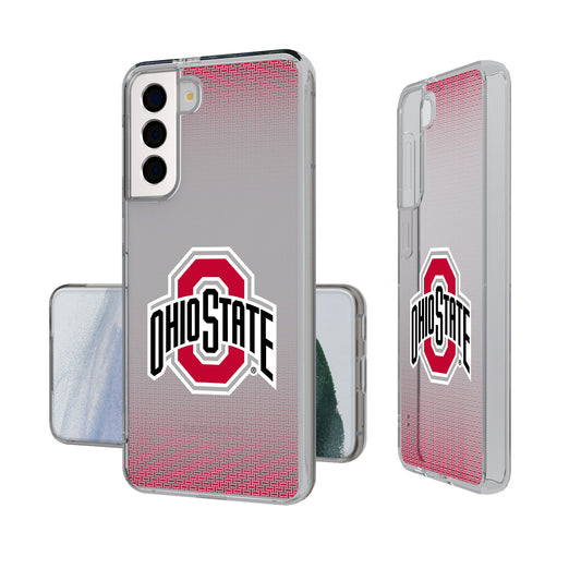 Ohio State Buckeyes Linen Logo Galaxy Clear Case