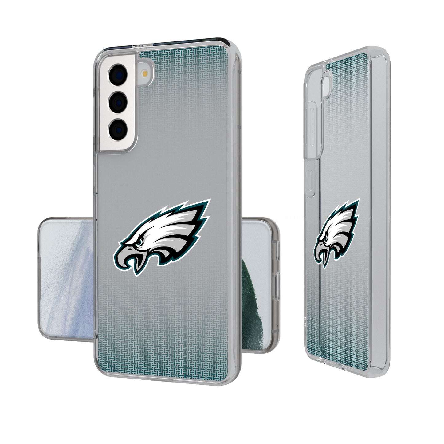 Philadelphia Eagles Linen Logo Galaxy Clear Case