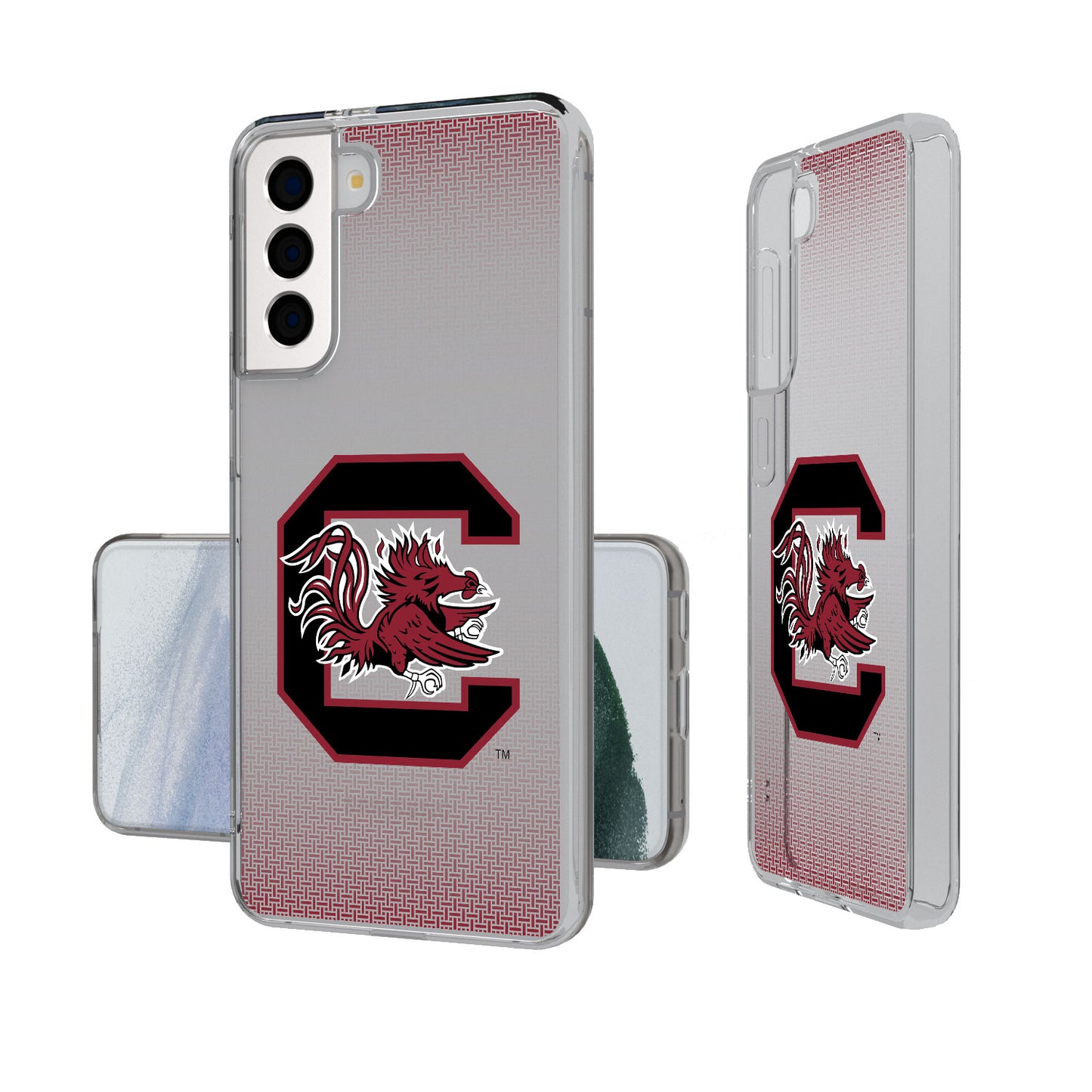 South Carolina Gamecocks Linen Logo Galaxy Clear Case