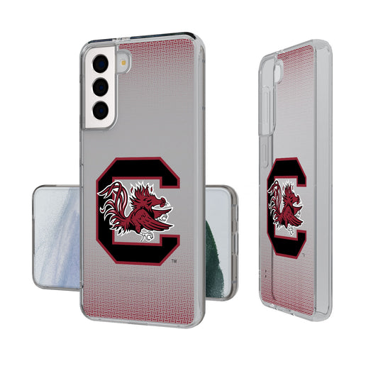 South Carolina Gamecocks Linen Logo Galaxy Clear Case