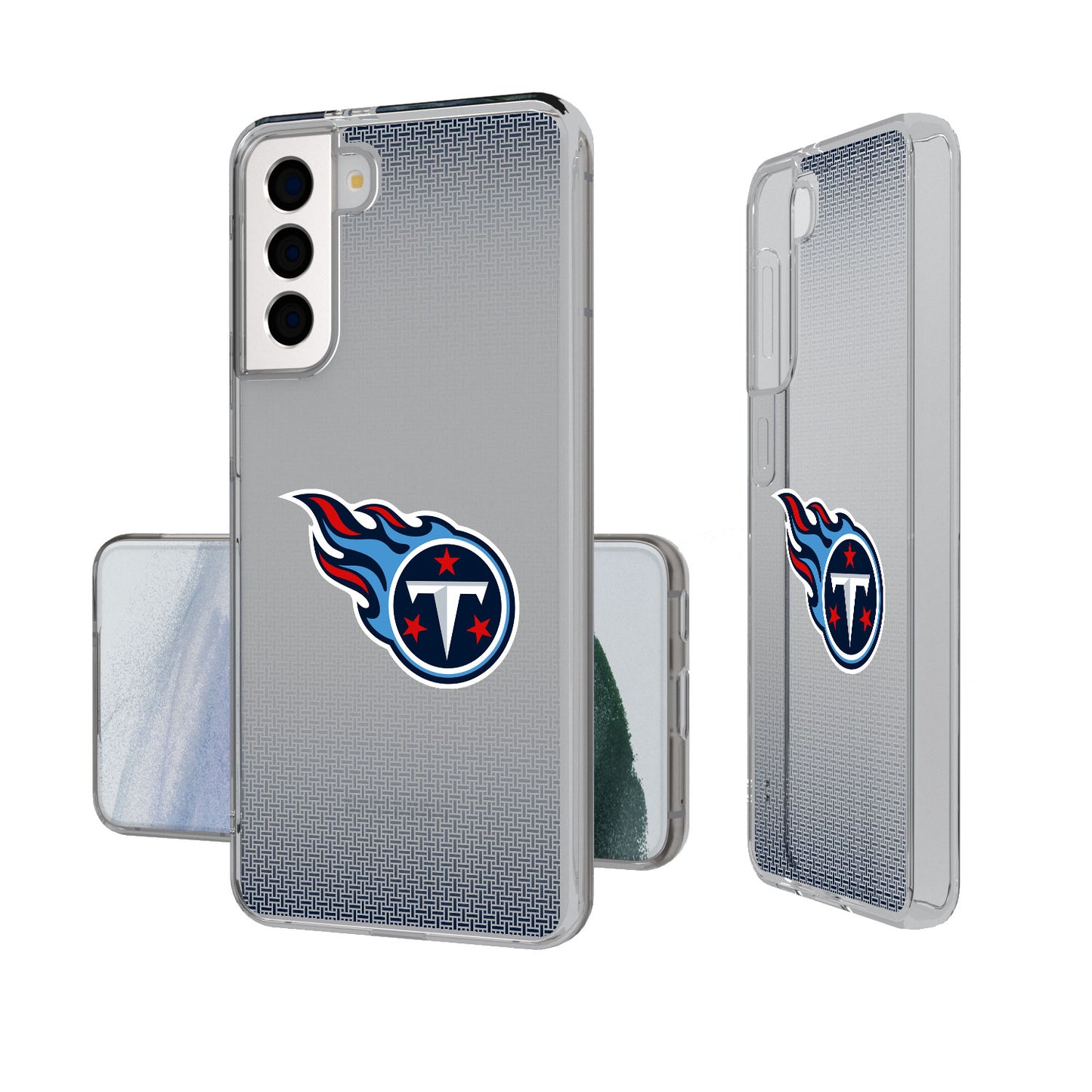 Tennessee Titans Linen Logo Galaxy Clear Case