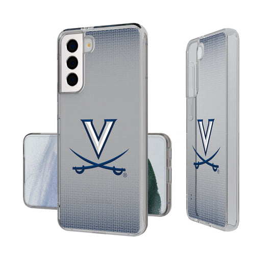 Virginia Cavaliers Linen Logo Galaxy Clear Case