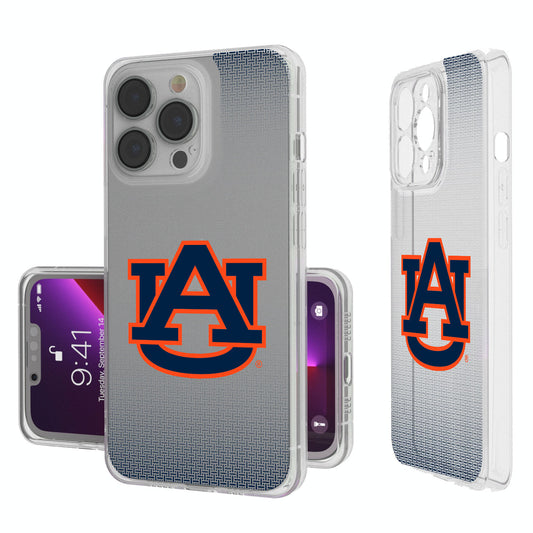 Auburn Tigers Linen Logo iPhone Clear Case