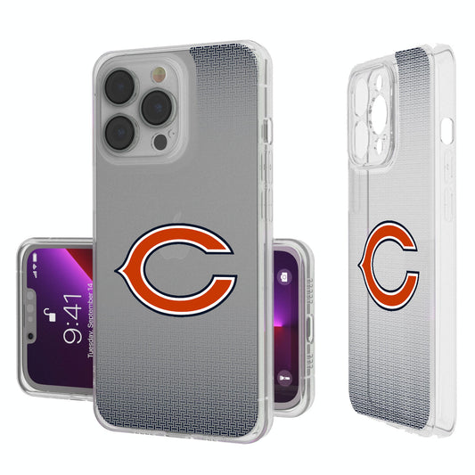Chicago Bears Linen Logo iPhone Clear Case