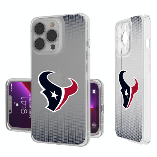 Houston Texans Linen Logo iPhone Clear Case