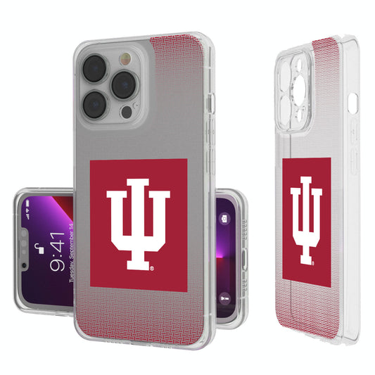 Indiana Hoosiers Linen Logo iPhone Clear Case