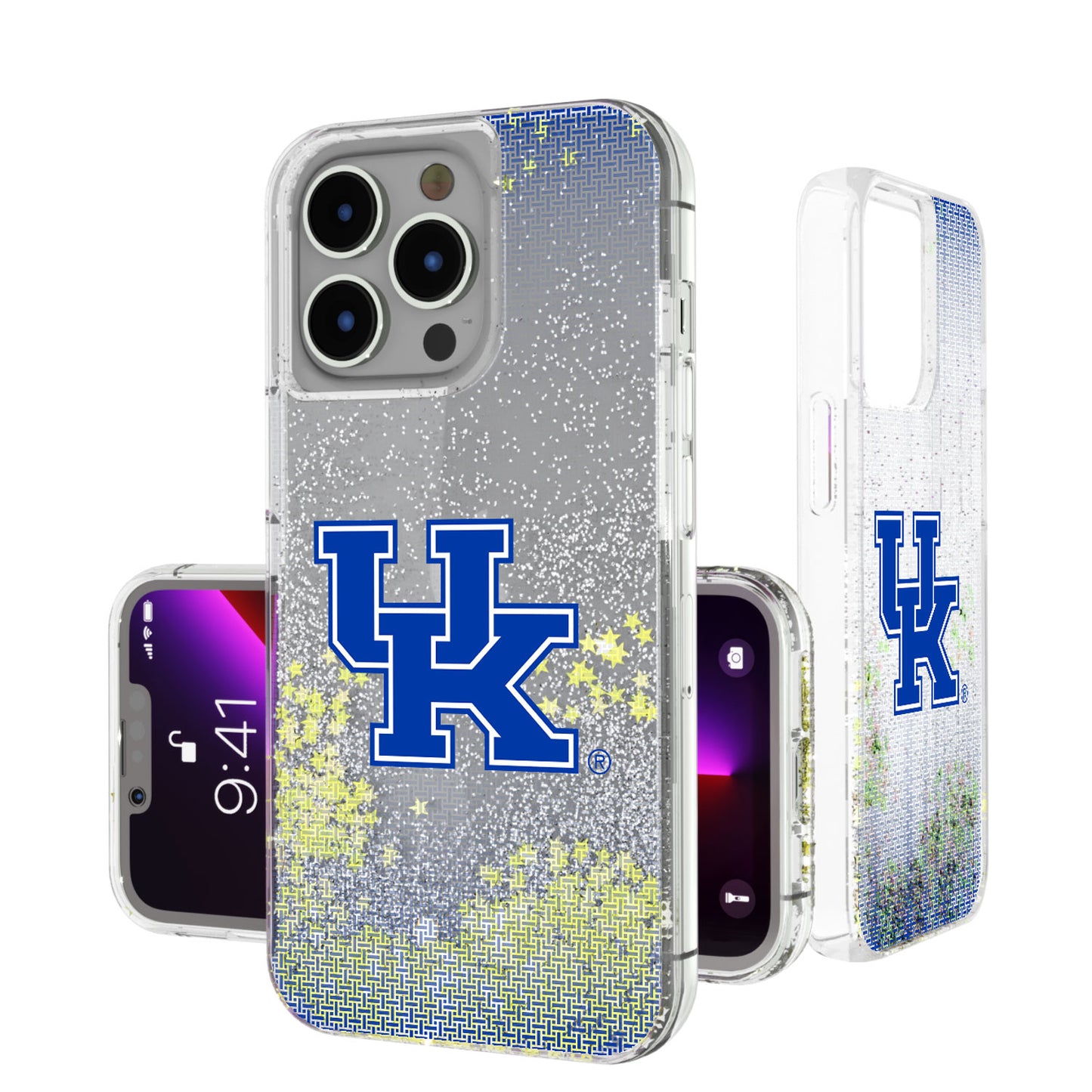 Kentucky Wildcats Linen Logo iPhone Glitter Case