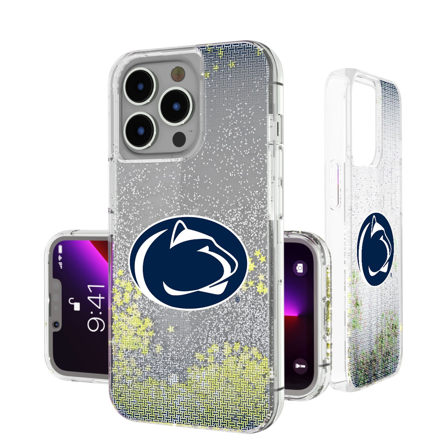 Penn State Nittany Lions Linen Logo iPhone Glitter Case