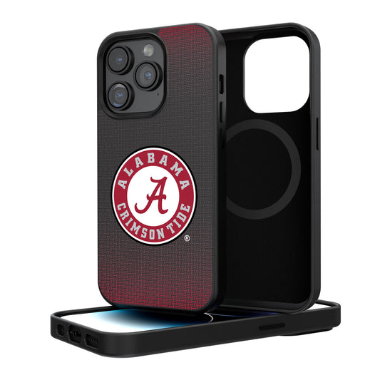 Alabama Crimson Tide Linen Logo iPhone Magnetic Bump Case