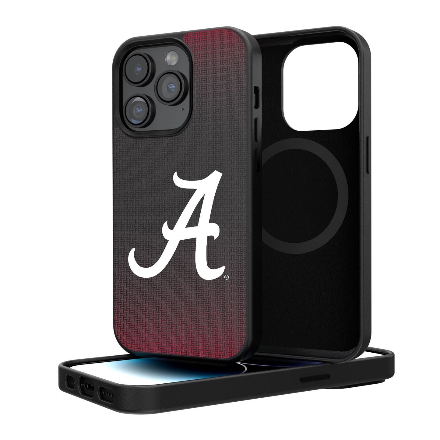 Alabama Crimson Tide Linen Logo iPhone Magnetic Bump Case