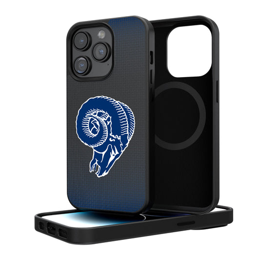 Los Angeles Rams Linen Logo iPhone Magnetic Bump Case