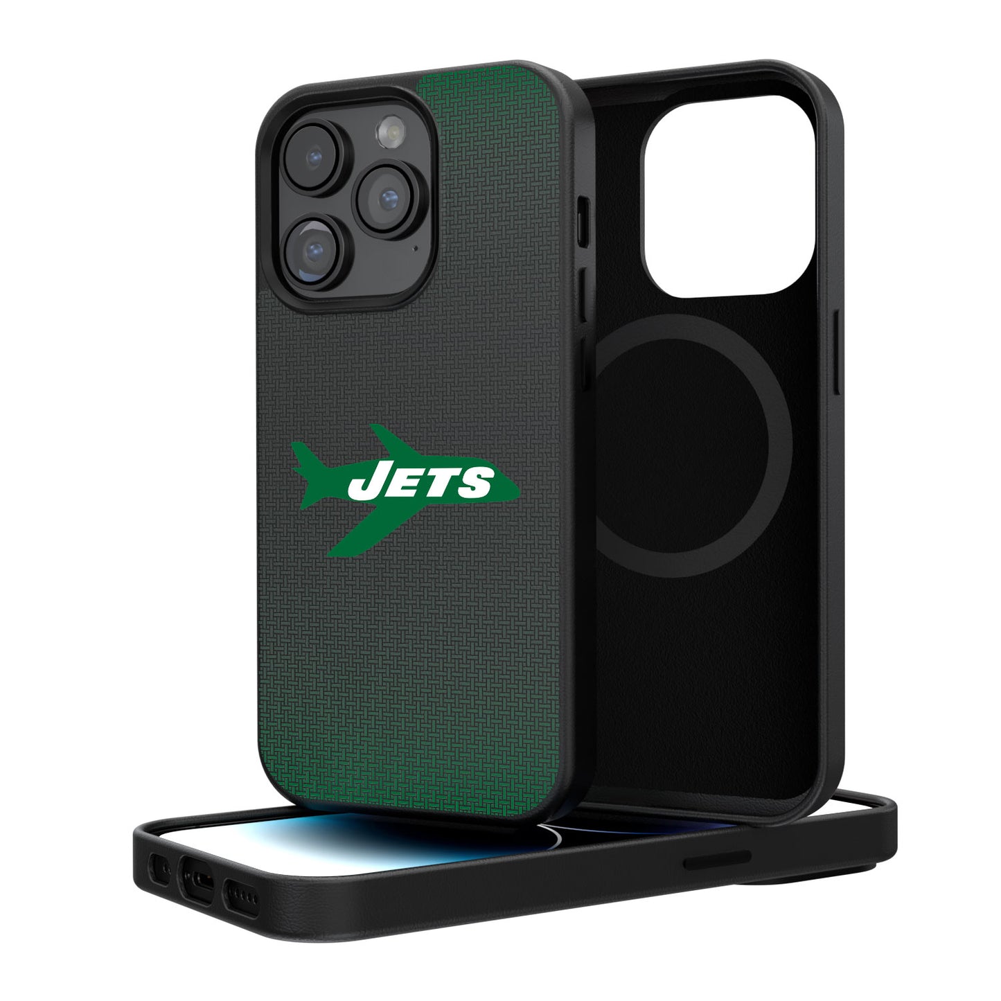 New York Jets Linen Logo iPhone Magnetic Bump Case