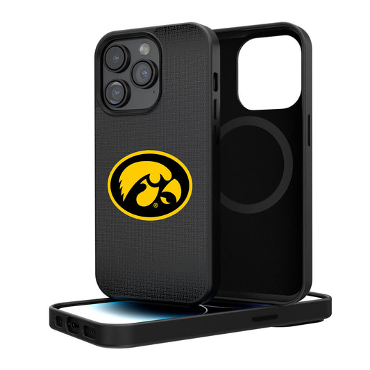 Iowa Hawkeyes Linen Logo iPhone Magnetic Bump Case