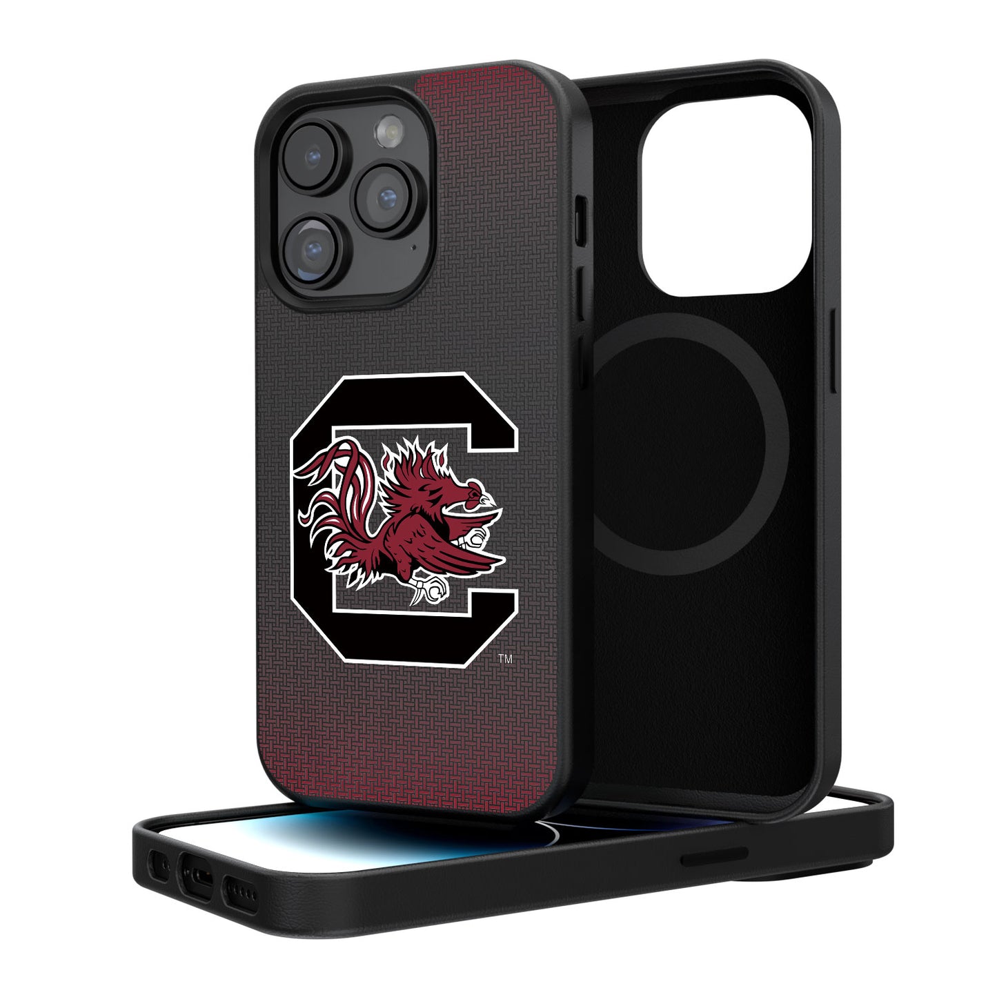 South Carolina Gamecocks Linen Logo iPhone Magnetic Bump Case