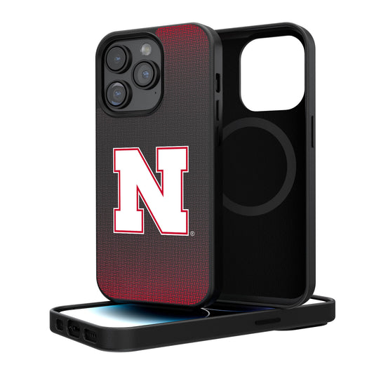 Nebraska Huskers Linen Logo iPhone Magnetic Bump Case