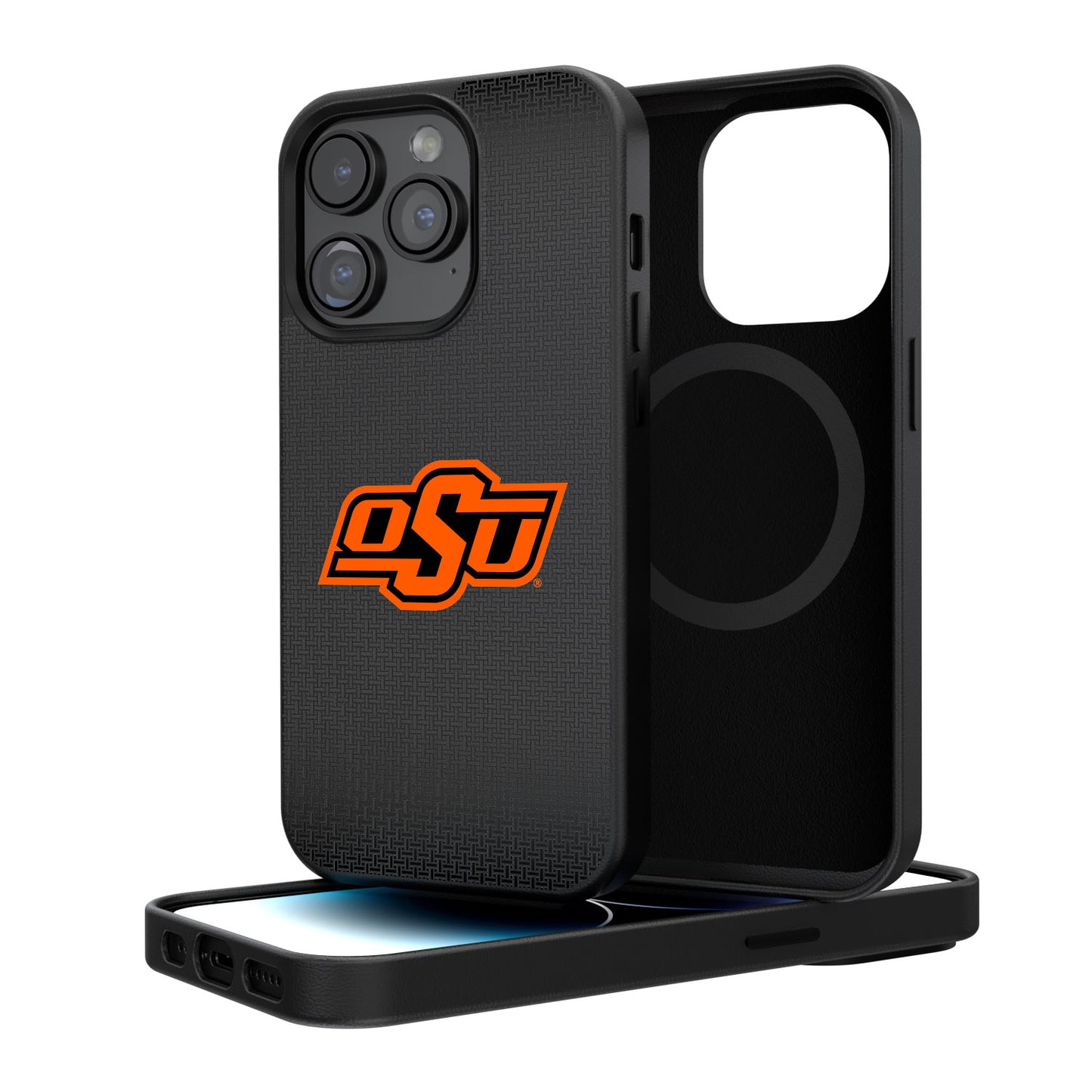 Oklahoma State Cowboys Linen Logo iPhone Magnetic Bump Case