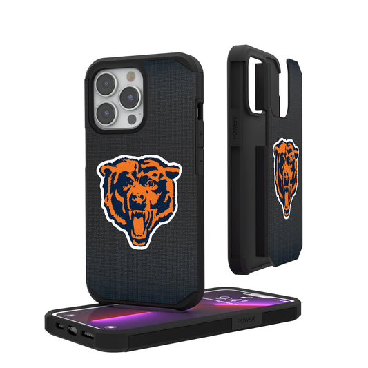 Chicago Bears Linen Logo iPhone Rugged Case